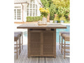 Walton Bridge Driftwood Outdoor Bar Table with Fire Pit