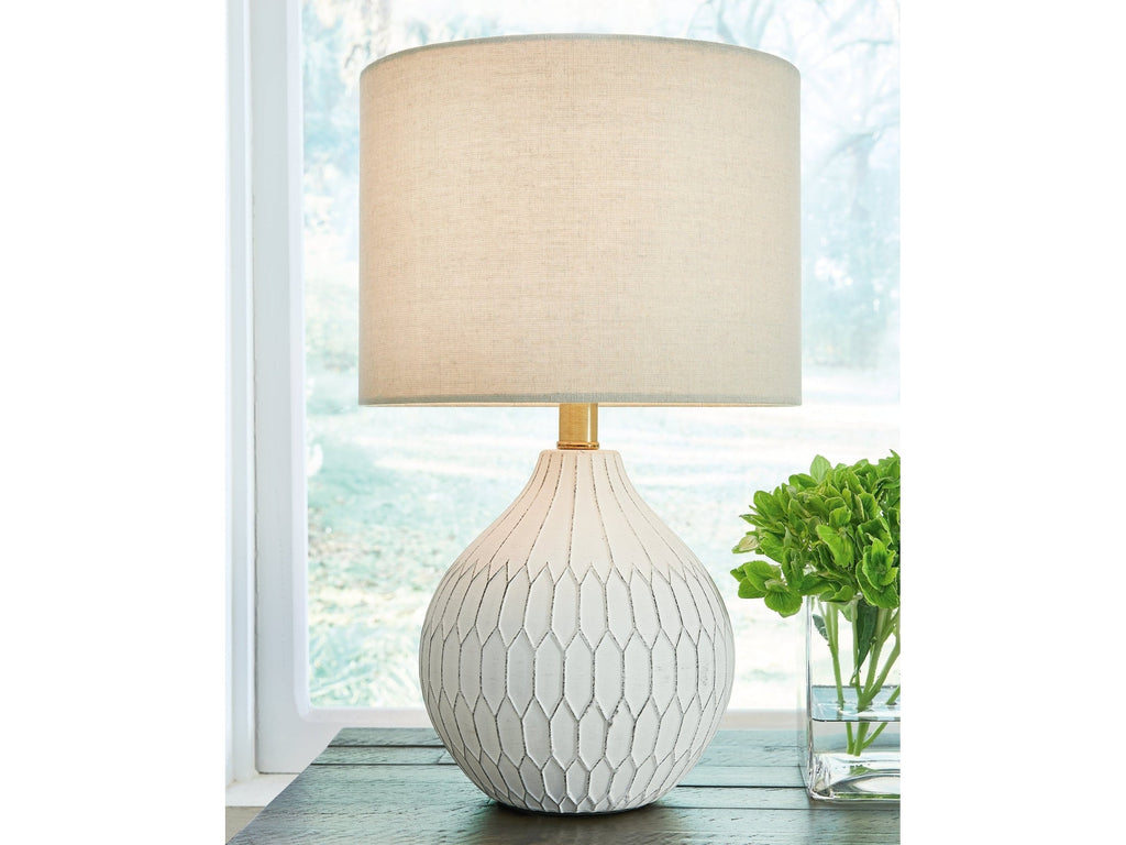Wardmont White Table Lamp