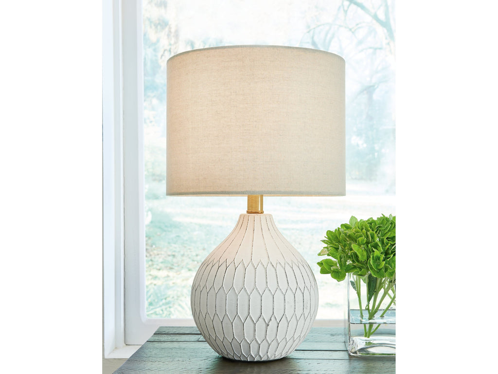 Wardmont White Table Lamp (Set of 2)