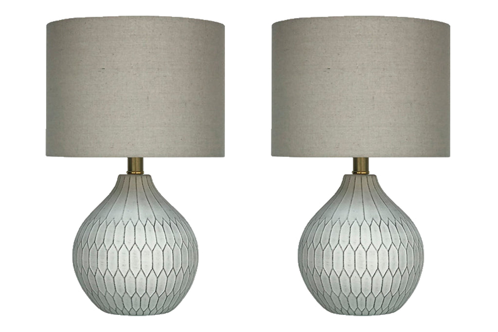 Wardmont White Table Lamp (Set of 2)