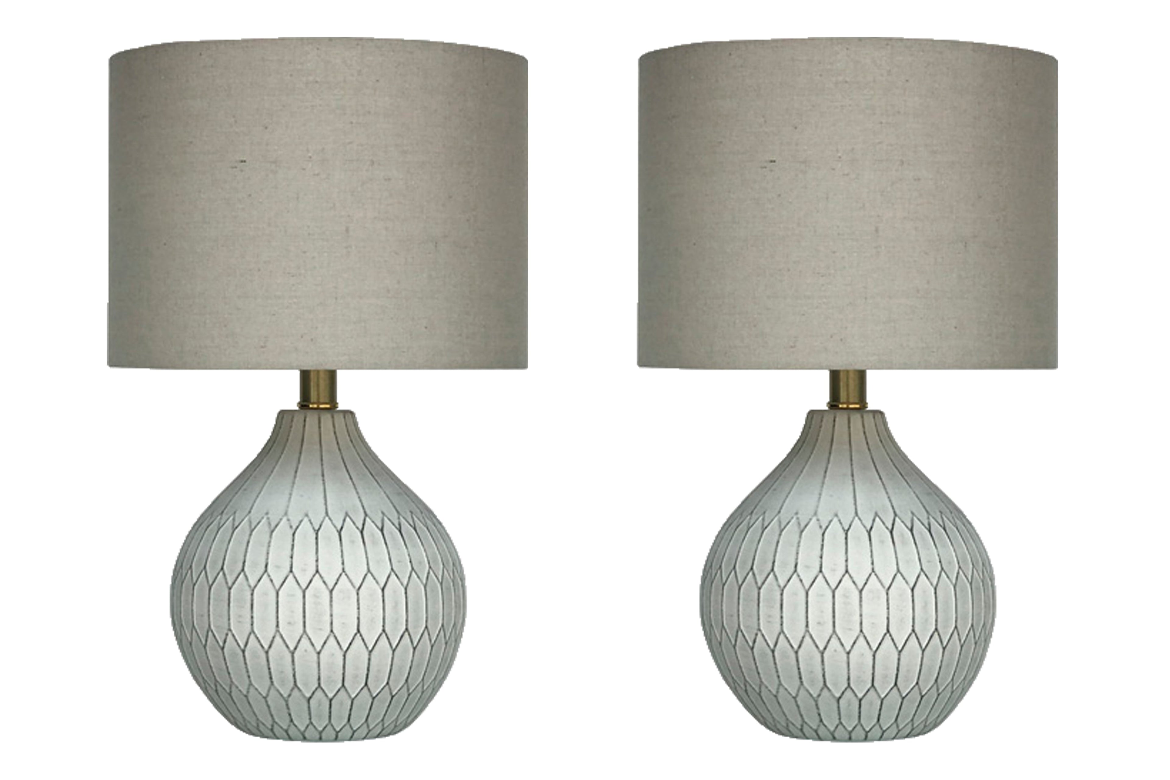 Wardmont White Table Lamp (Set of 2)