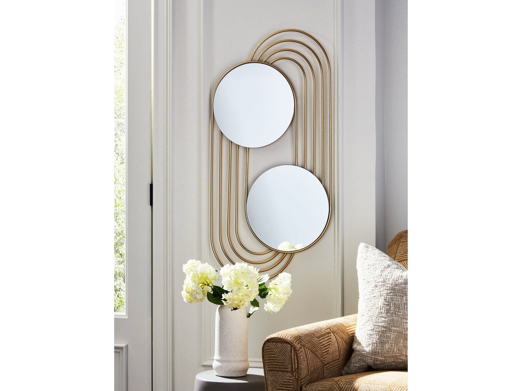 Warrenley Gold Finish Accent Mirror