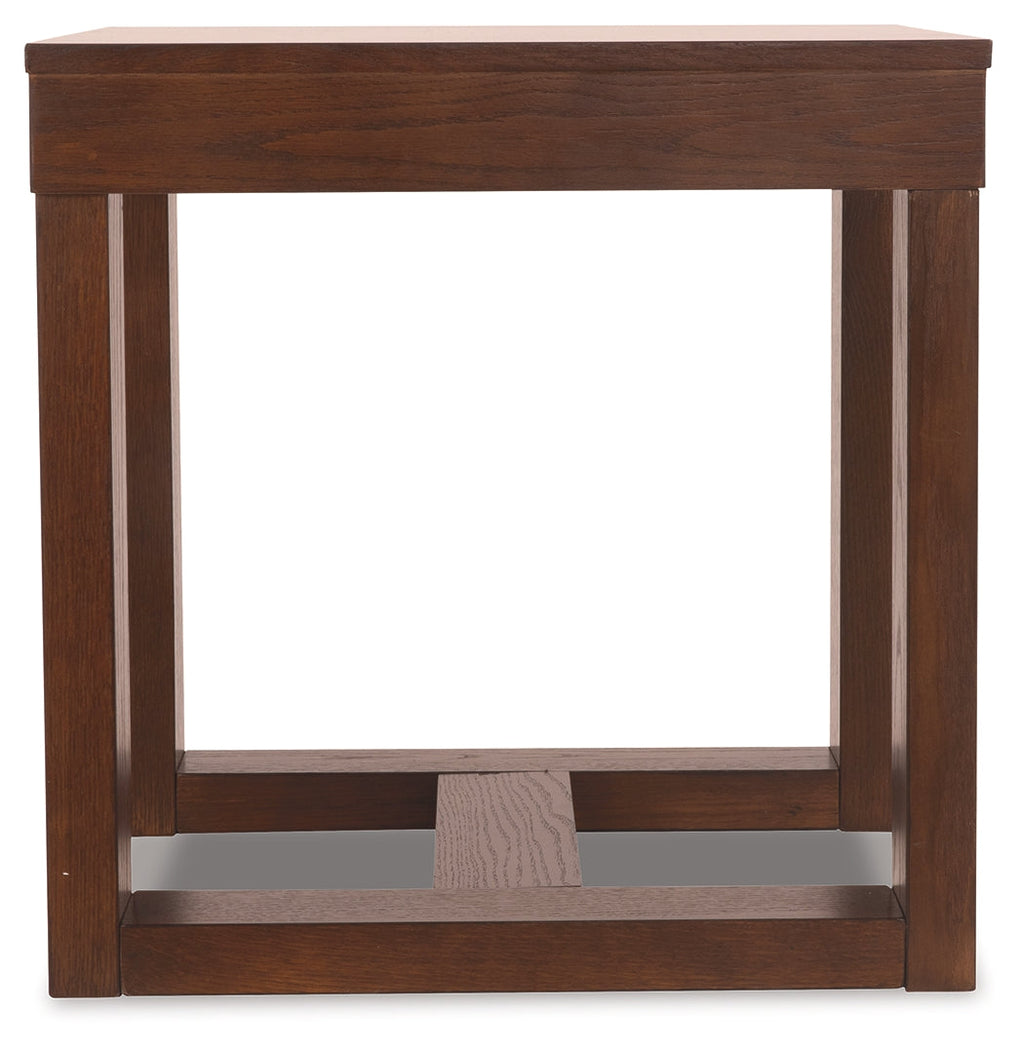 Watson Dark Brown Coffee Table & 2 End Tables w/Console