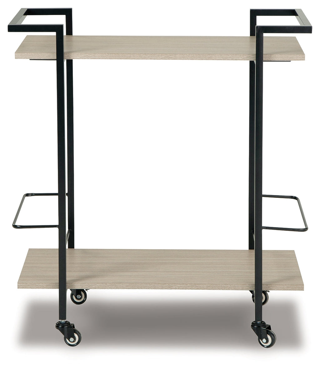 Waylowe Brown/Black Bar Cart