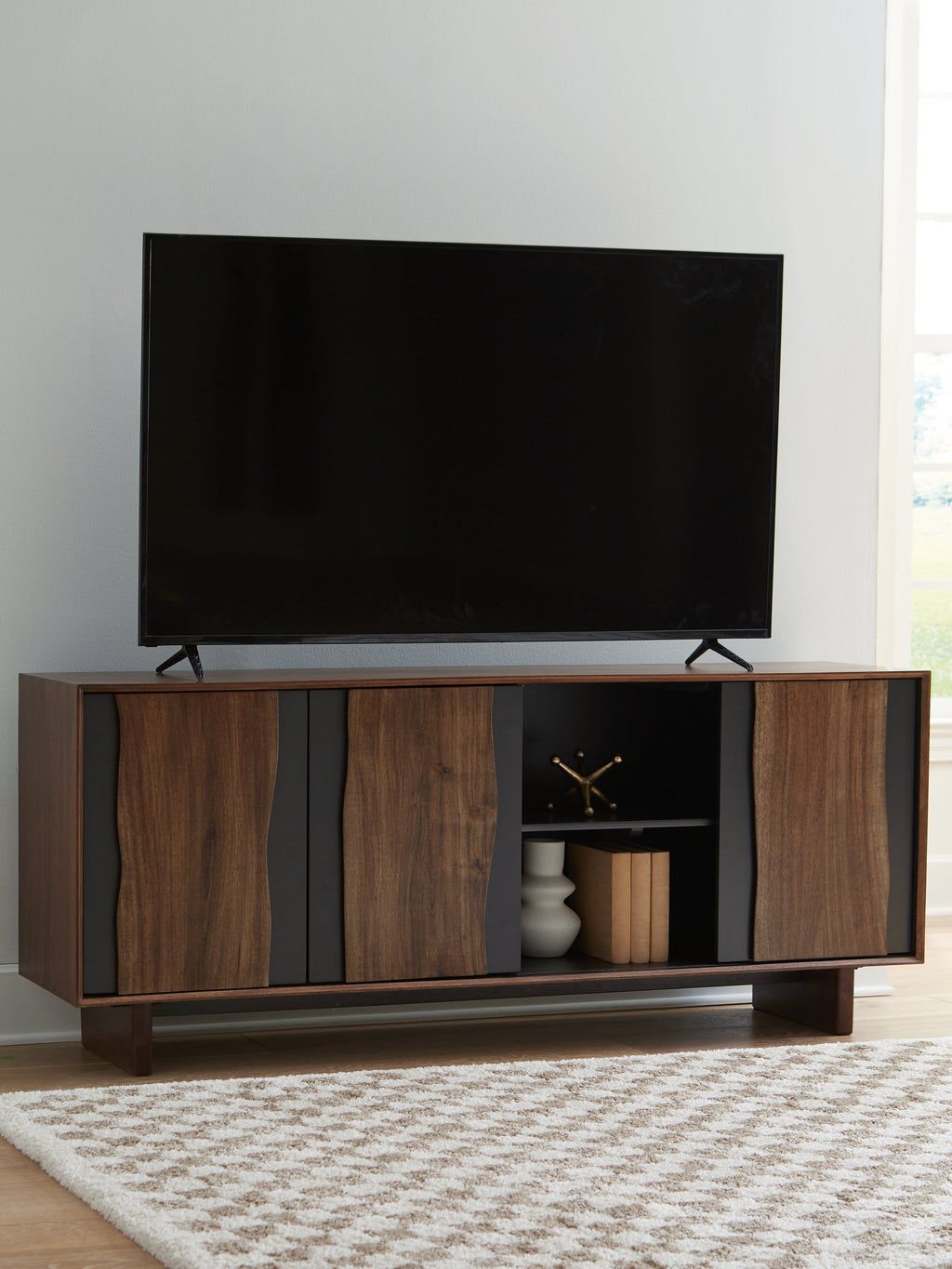 Welby Brown/Charcoal Accent Cabinet