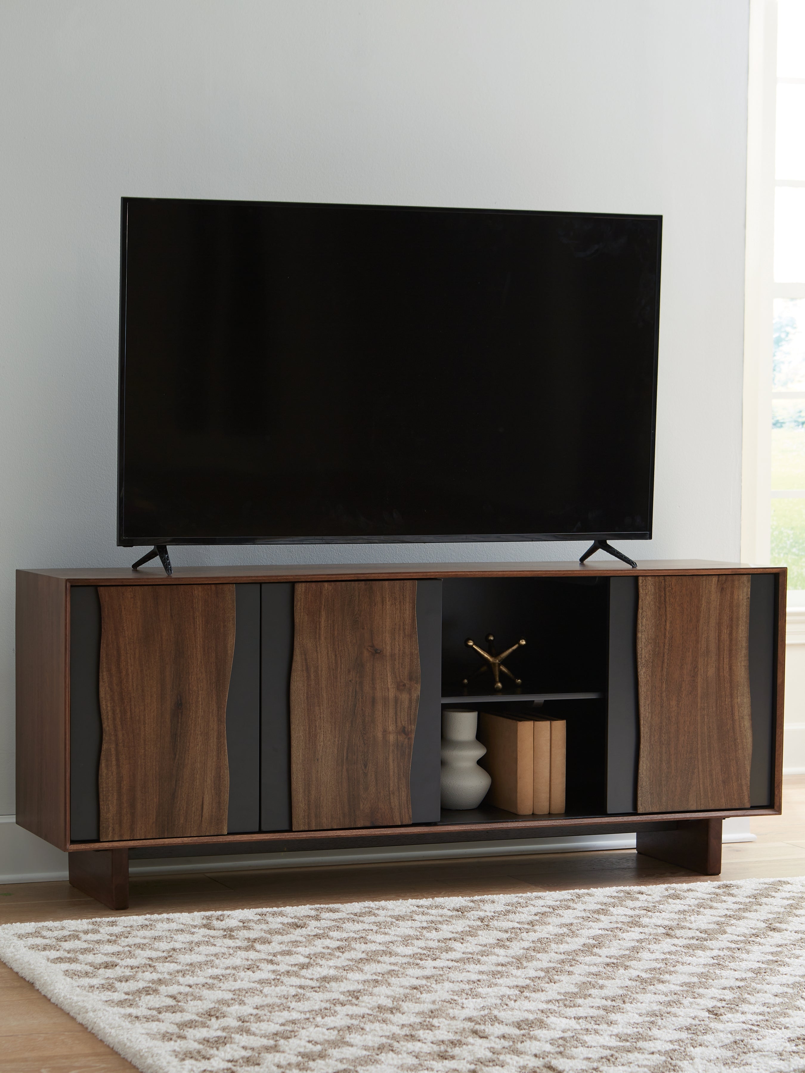 Welby Brown/Charcoal Accent Cabinet