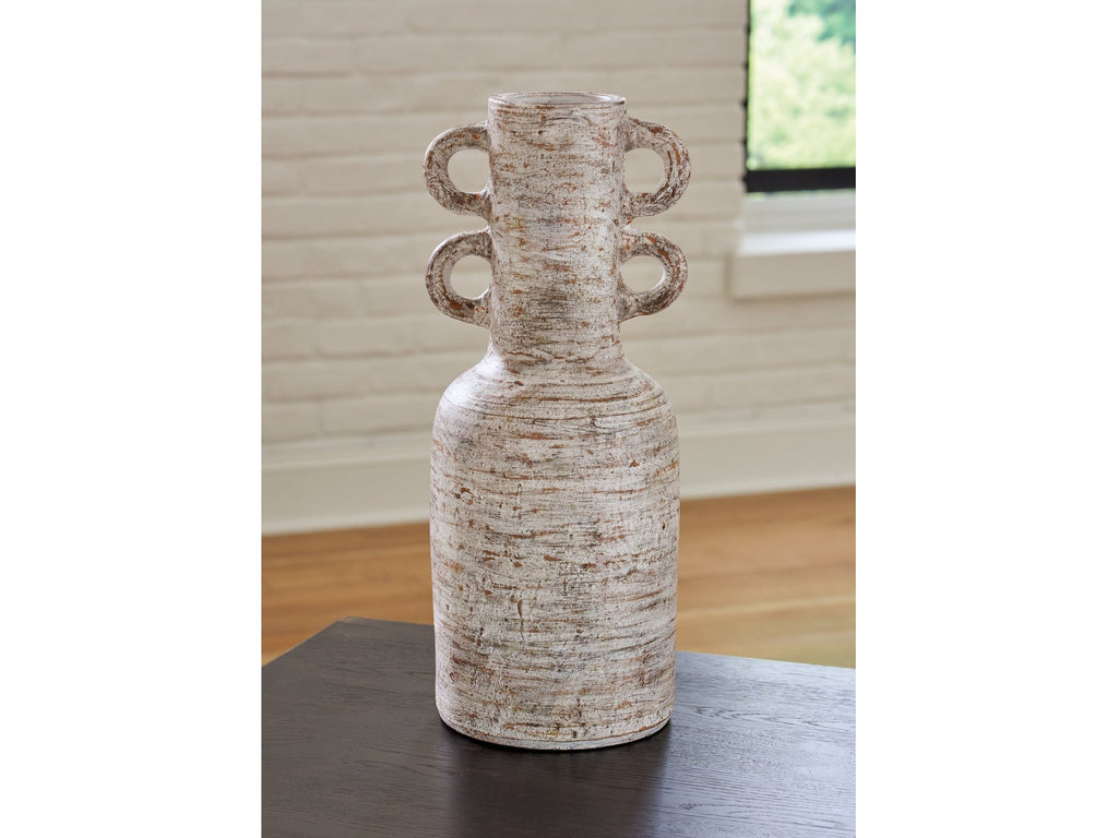 Wellbridge Distressed White Vase