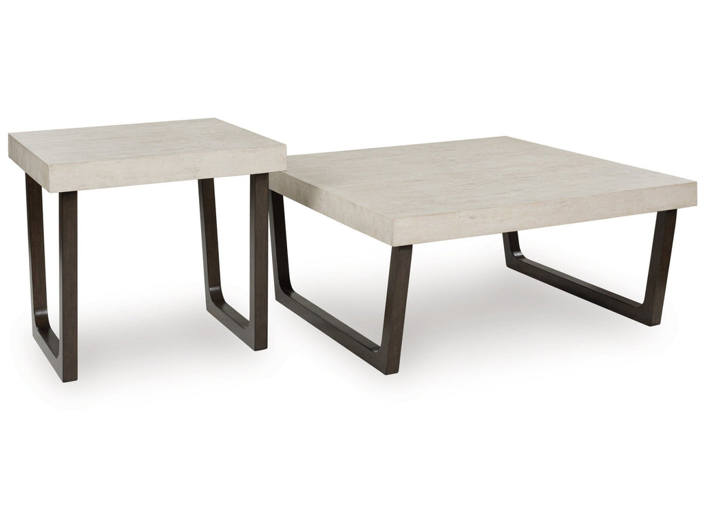 Westenfort Espresso/Gray Occasional Table Set (Set of 2)