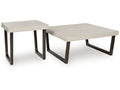 Westenfort Espresso/Gray Occasional Table Set (Set of 2)
