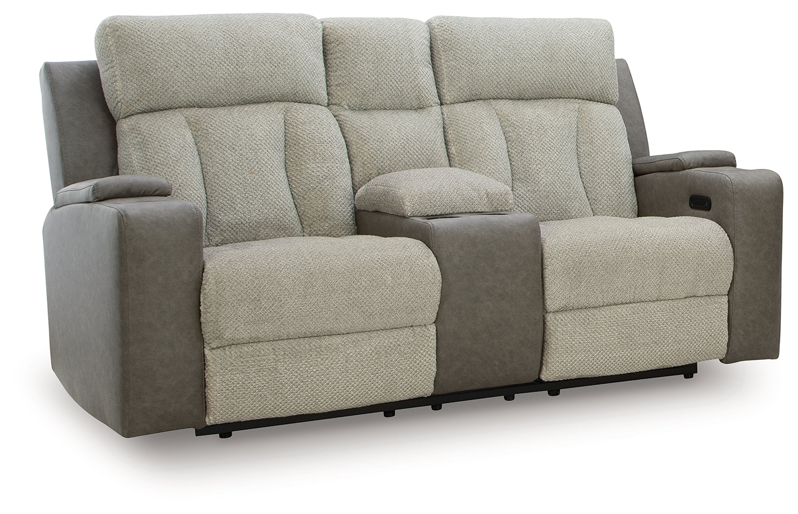WhipLash Sisal Power Reclining Loveseat w/Console