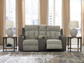 WhipLash Sisal Power Reclining Loveseat w/Console