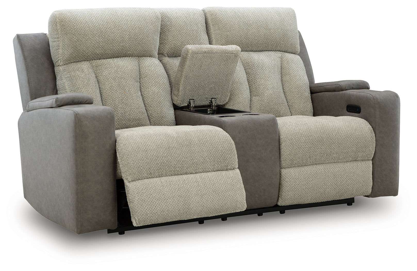 WhipLash Sisal Power Reclining Loveseat w/Console
