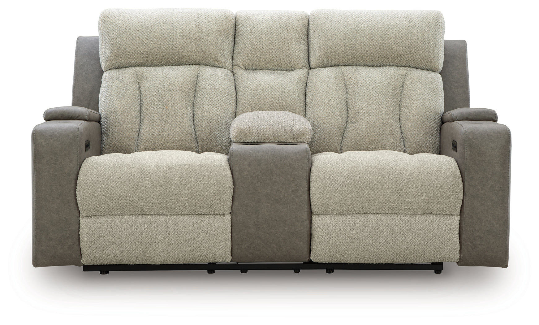 WhipLash Sisal Power Reclining Loveseat w/Console