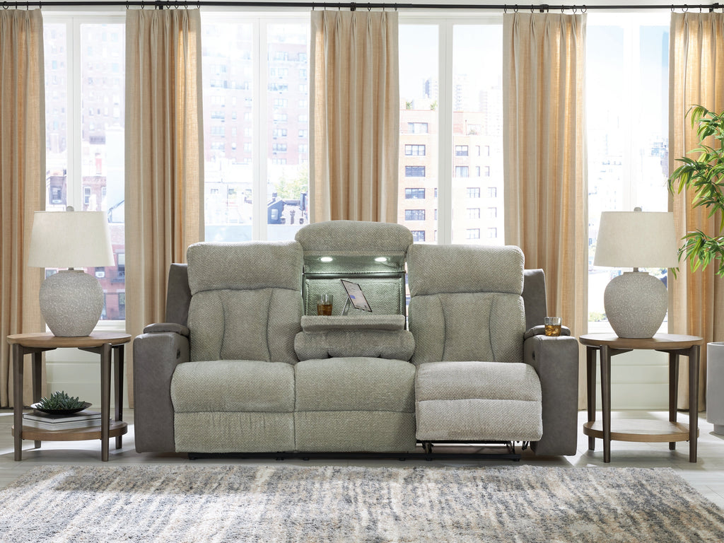 WhipLash Sisal Power Reclining Sofa