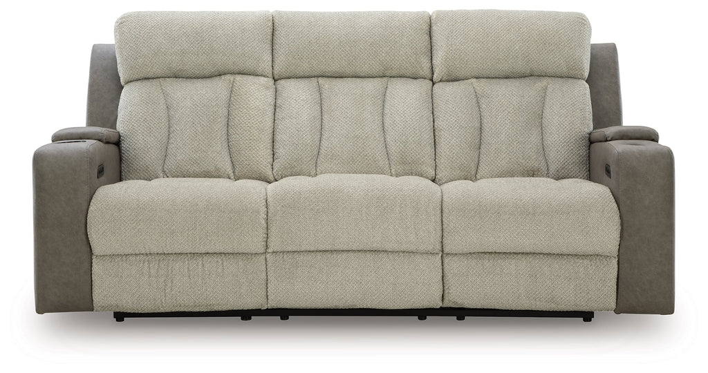 WhipLash Sisal Power Reclining Sofa and Loveseat