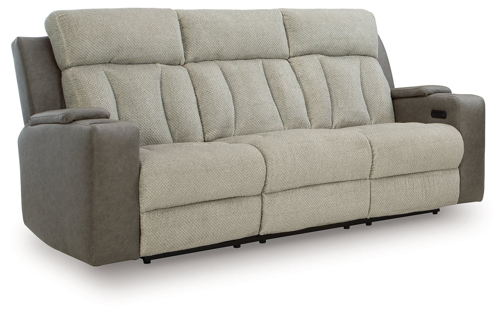 WhipLash Sisal Power Reclining Sofa and Loveseat