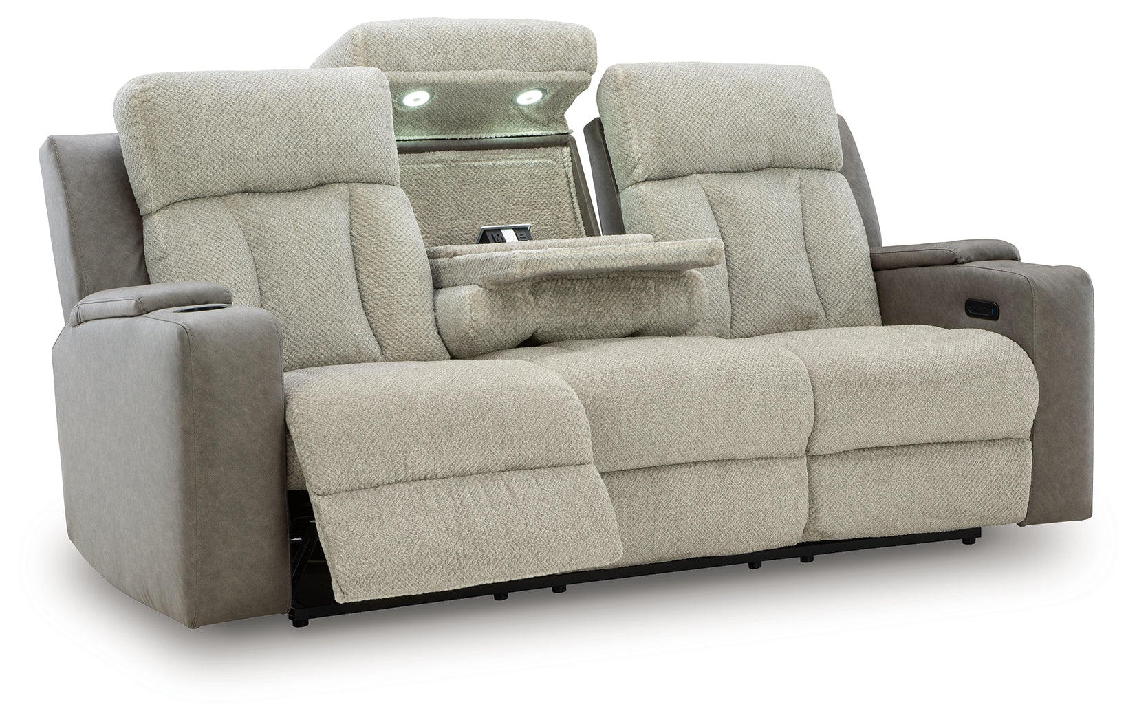 WhipLash Sisal Power Reclining Sofa and Loveseat