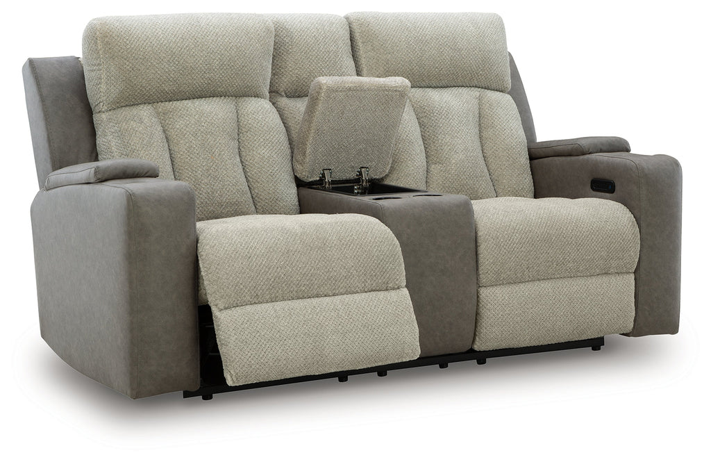WhipLash Sisal Power Reclining Sofa and Loveseat