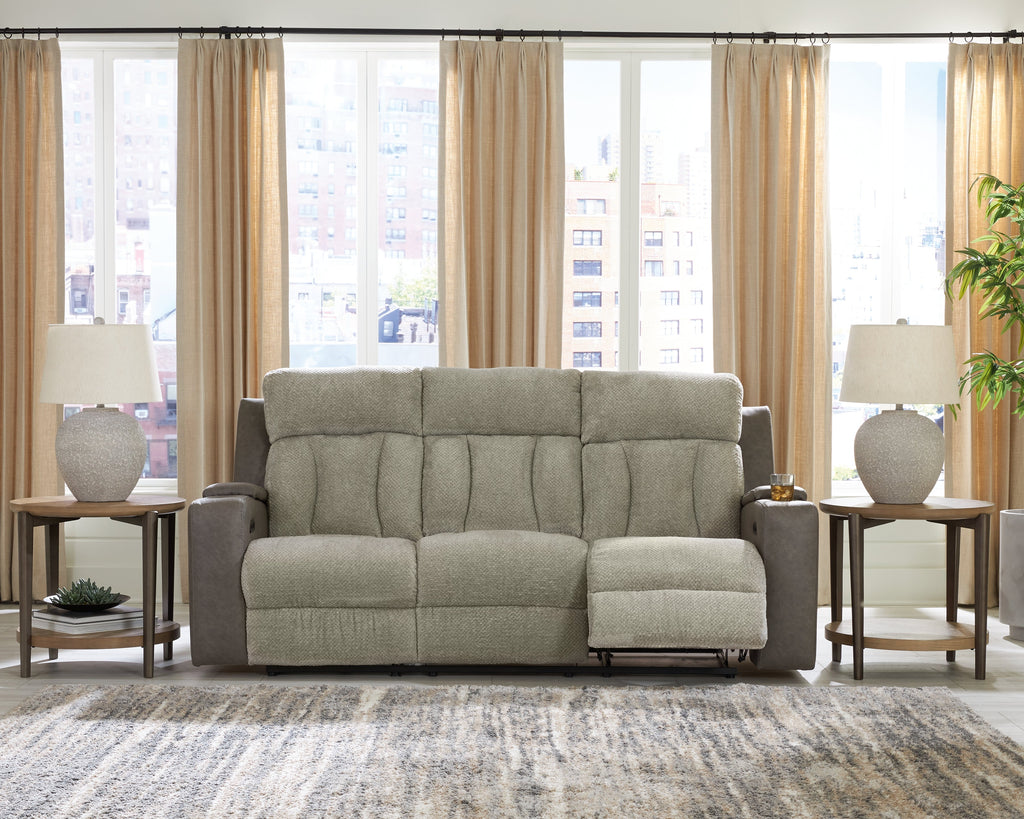WhipLash Sisal Power Reclining Sofa and Loveseat