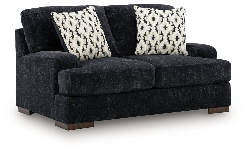 Whitmore Manor Black Pearl Loveseat