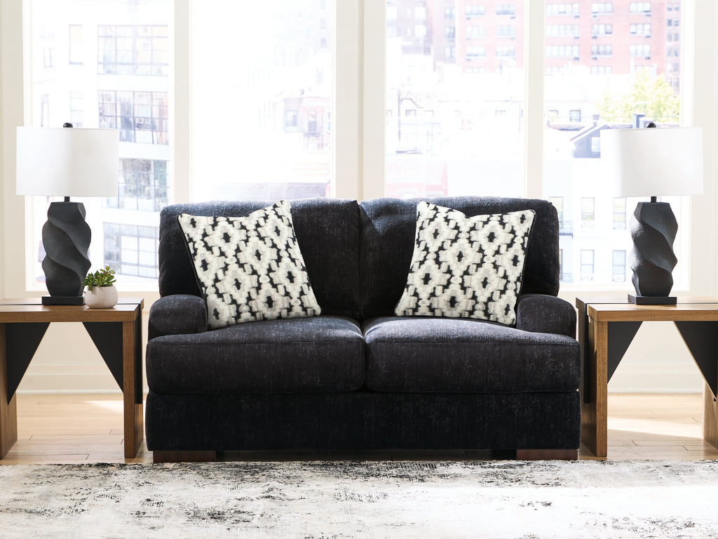 Whitmore Manor Black Pearl Loveseat