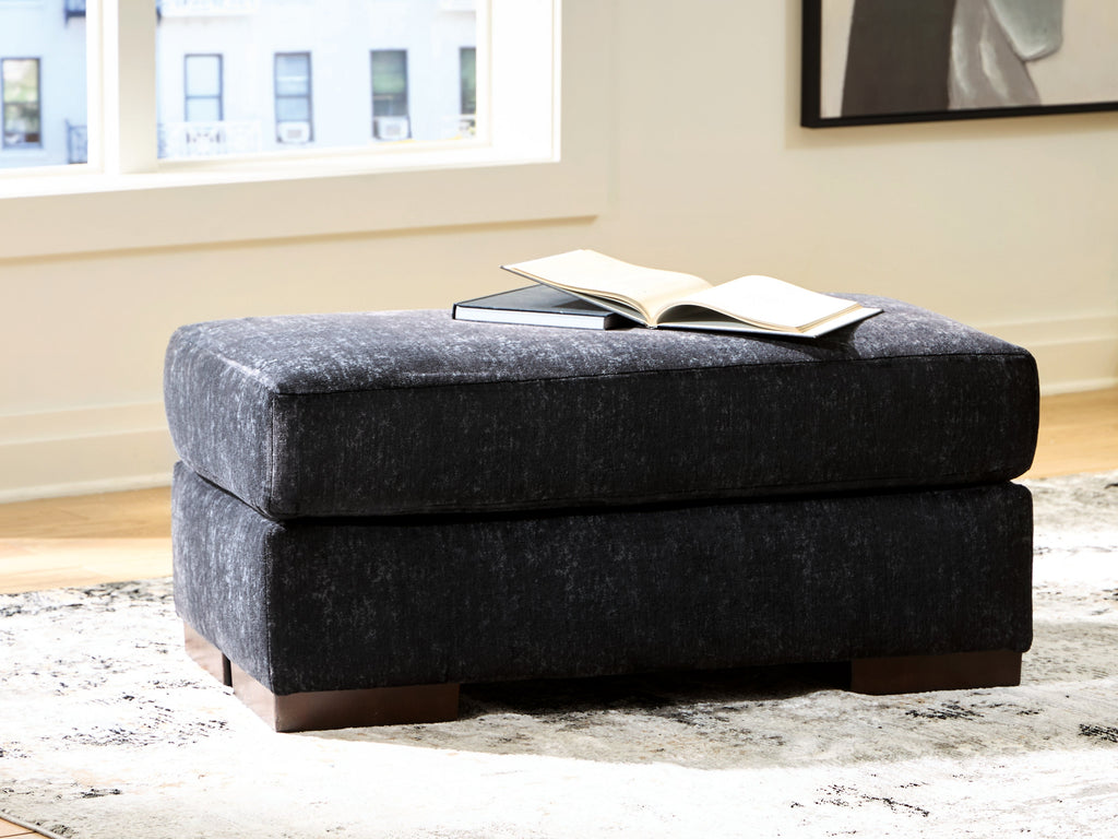 Whitmore Manor Black Pearl Ottoman
