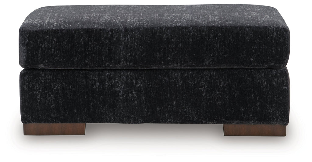 Whitmore Manor Black Pearl Ottoman