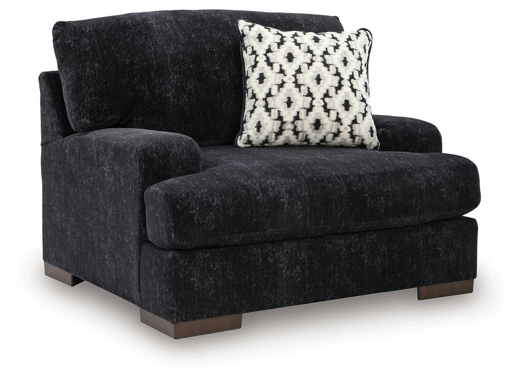 Whitmore Manor Black Pearl Oversized Chair