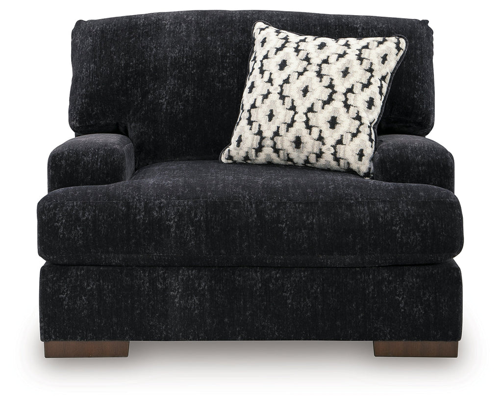 Whitmore Manor Black Pearl Oversized Chair