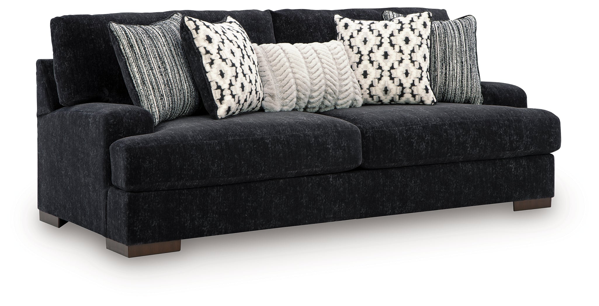 Whitmore Manor Black Pearl Sofa and Loveseat
