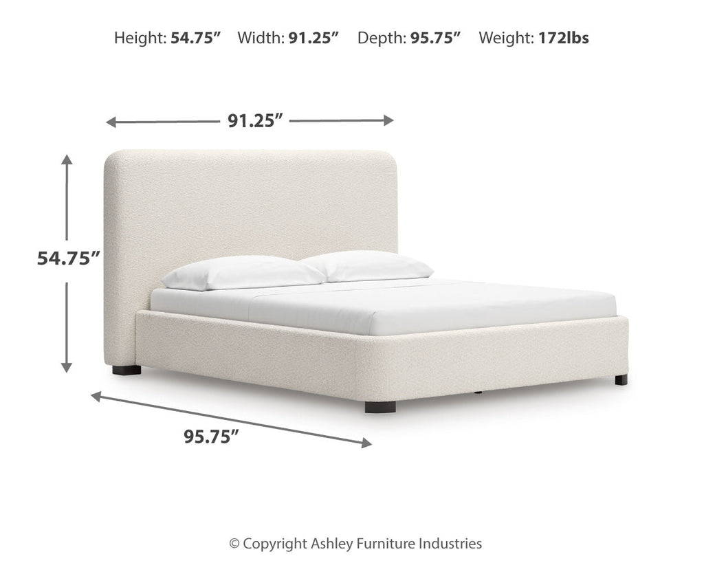 Whittgate Beige California King Upholstered Bed