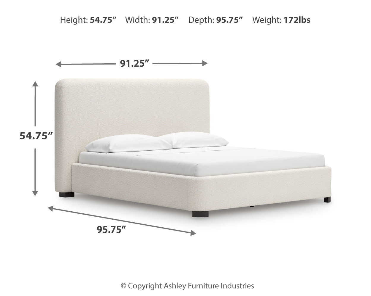 Whittgate Beige California King Upholstered Bed