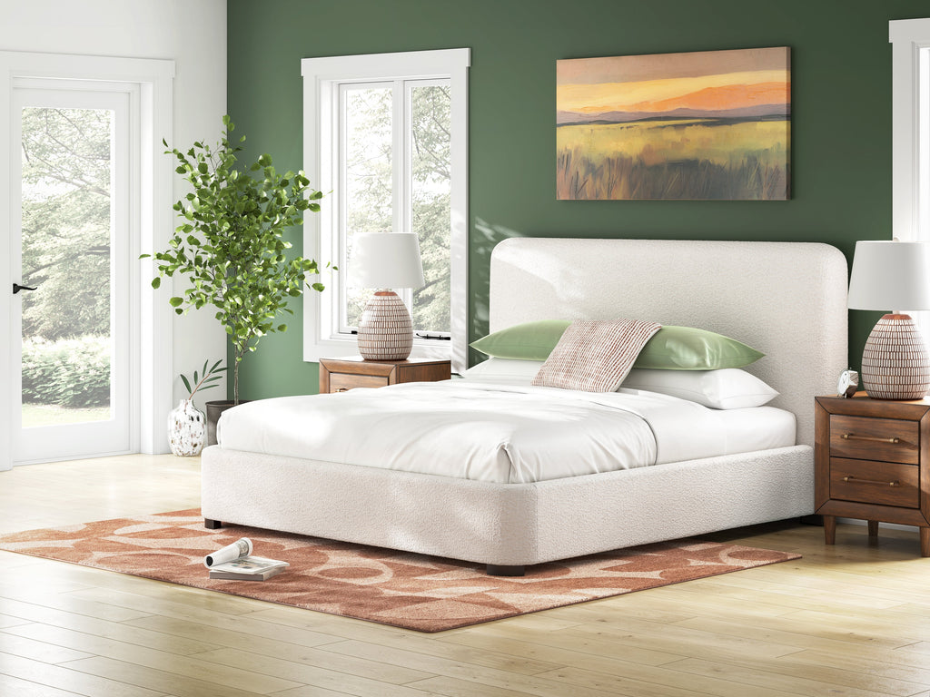Whittgate Beige King Upholstered Bed