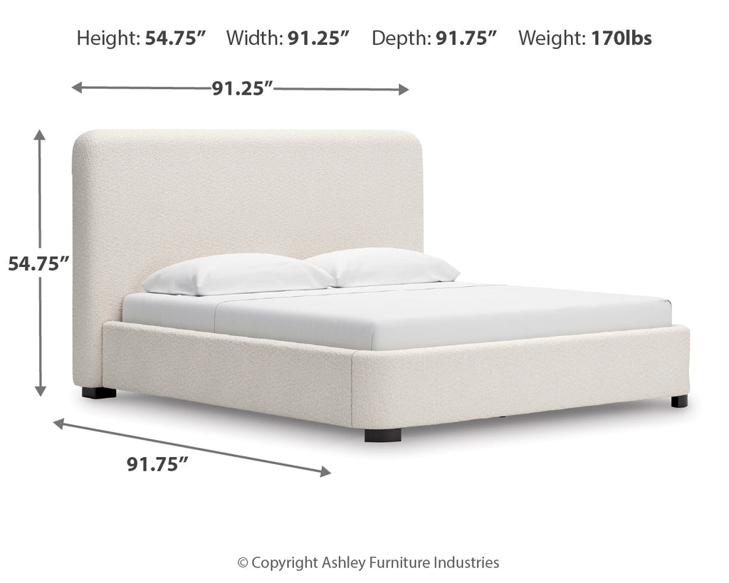 Whittgate Beige King Upholstered Bed