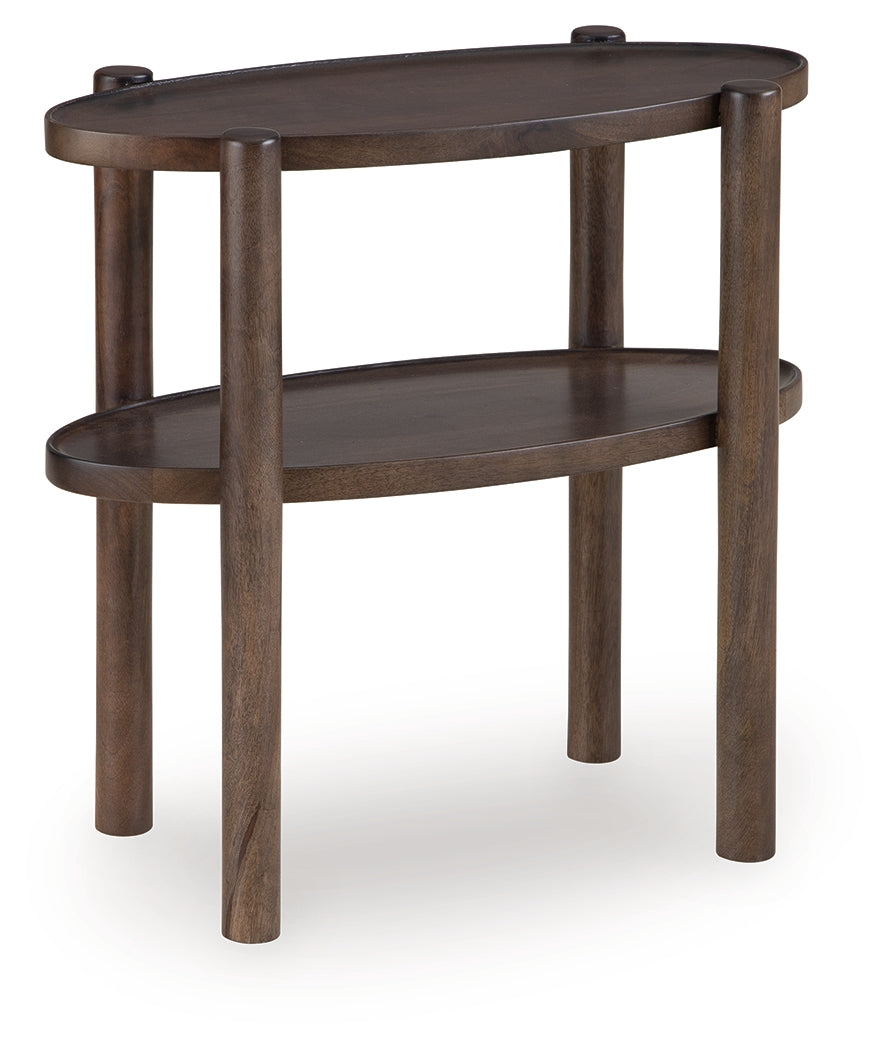Wiattbury Gray Brown Accent Table