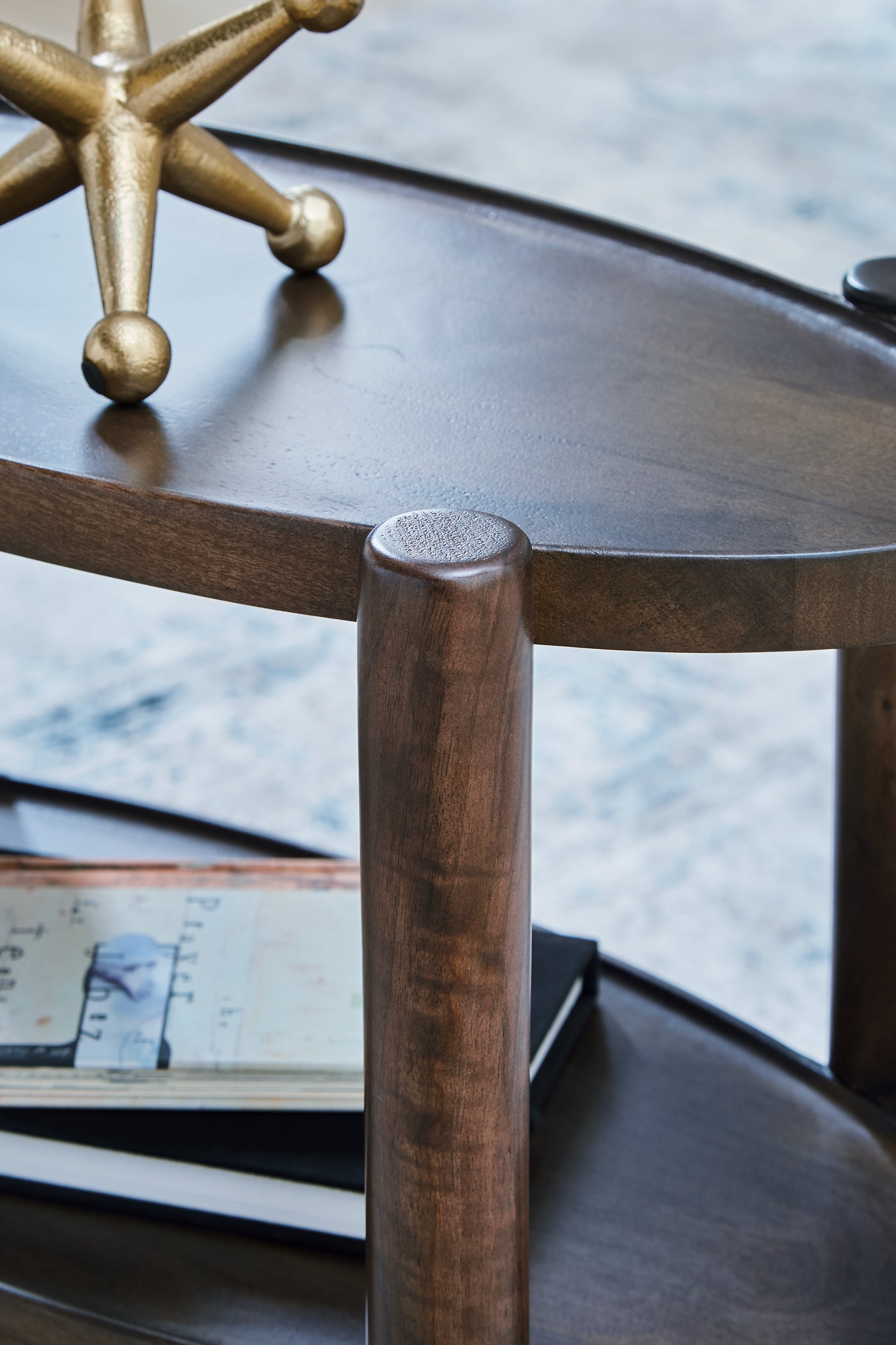 Wiattbury Gray Brown Accent Table