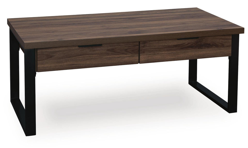 Wickman Falls Dark Brown Coffee Table