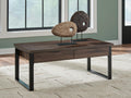 Wickman Falls Dark Brown Coffee Table