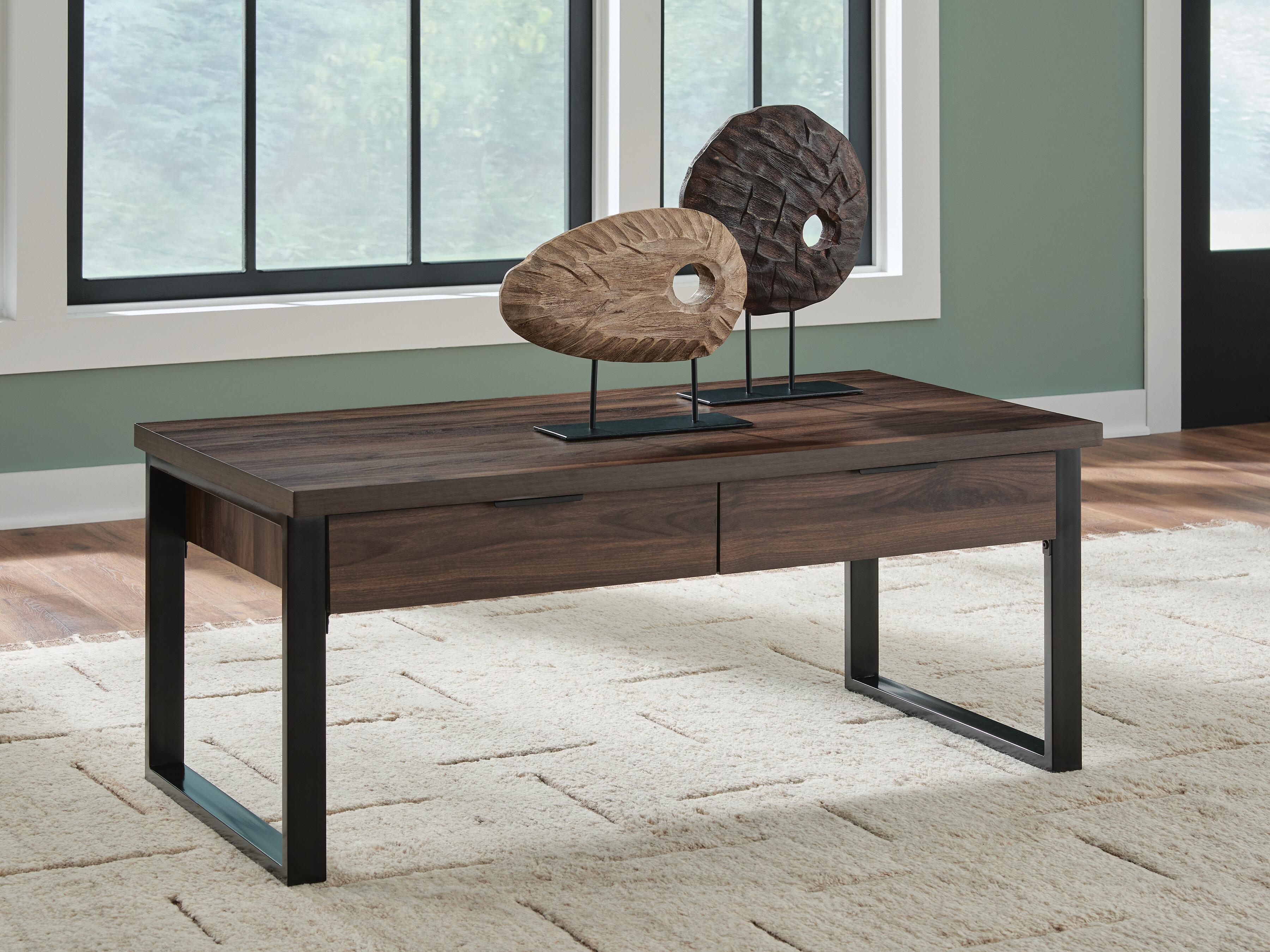 Wickman Falls Dark Brown Coffee Table