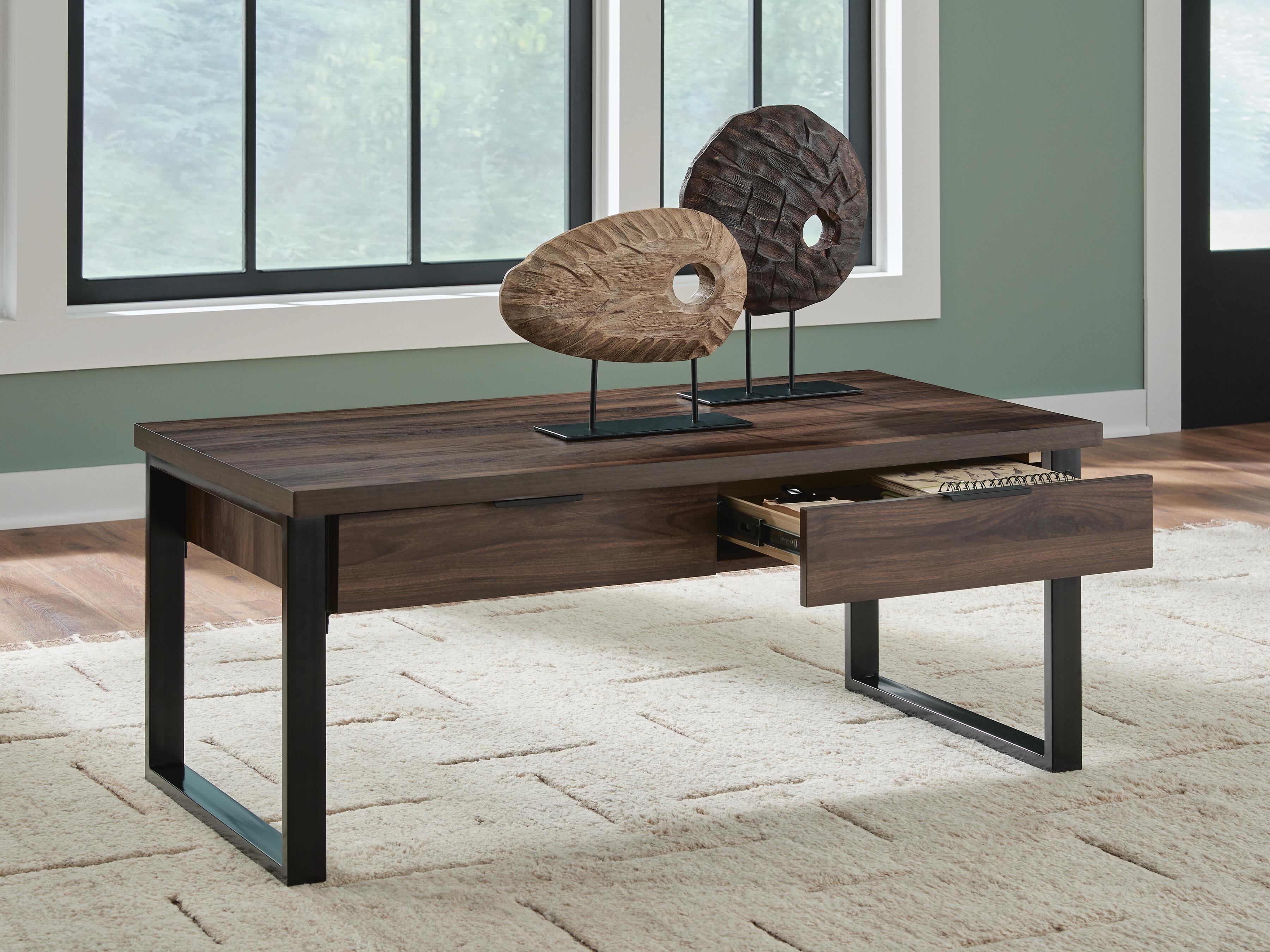 Wickman Falls Dark Brown Coffee Table