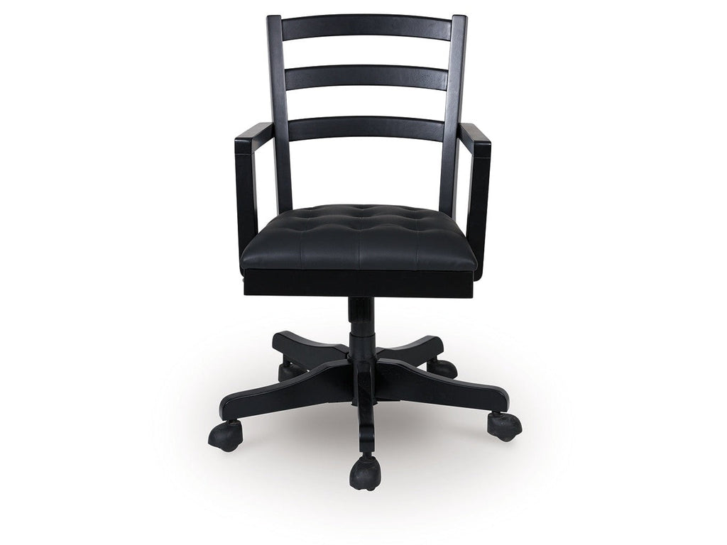 Wildenauer Black Home Office Swivel Desk Chair