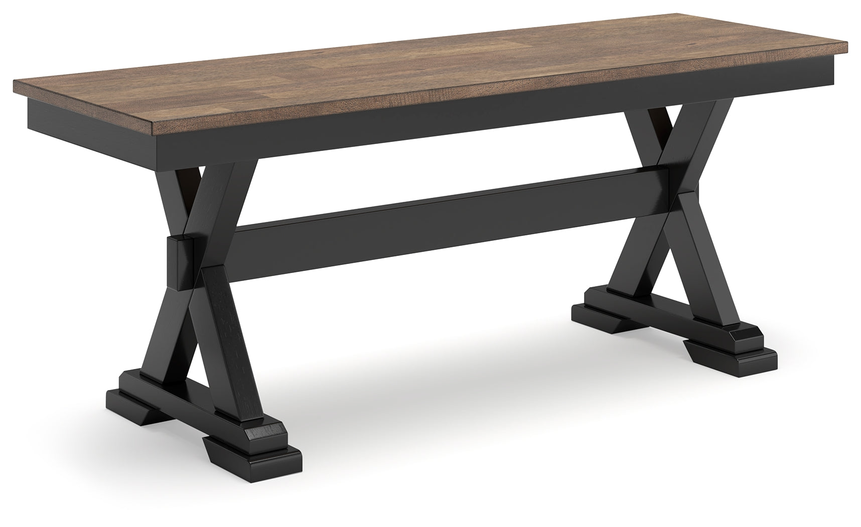 Wildenauer Brown & Black 50" Dining Room Bench