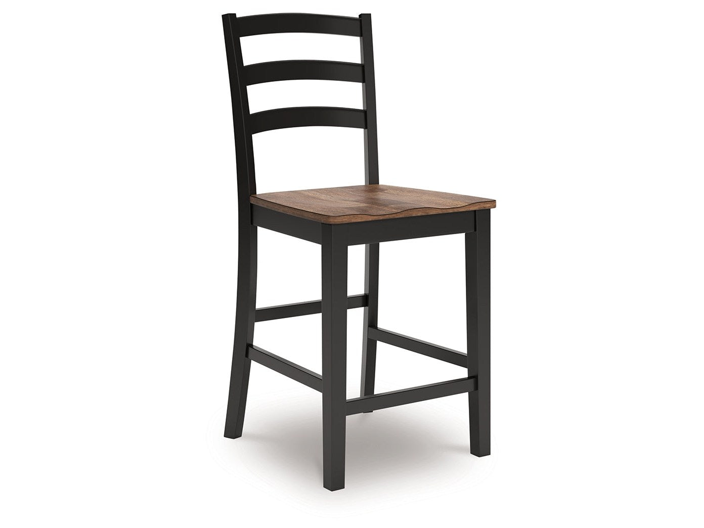 Wildenauer Brown/Black Counter Height Barstool (Set of 2)