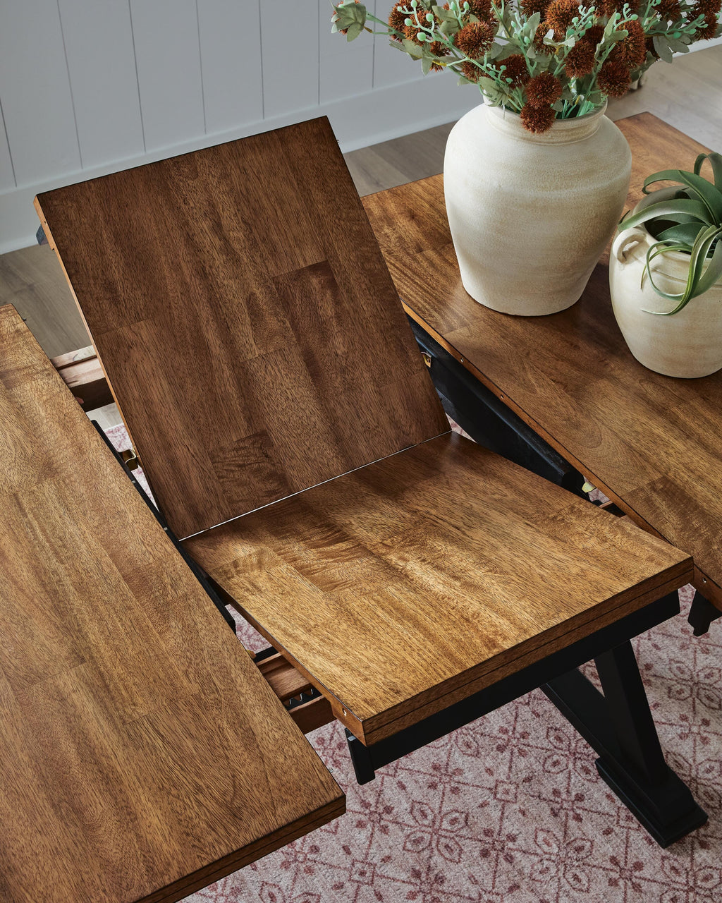 Wildenauer Brown/Black Counter Height Butterfly Extension Table