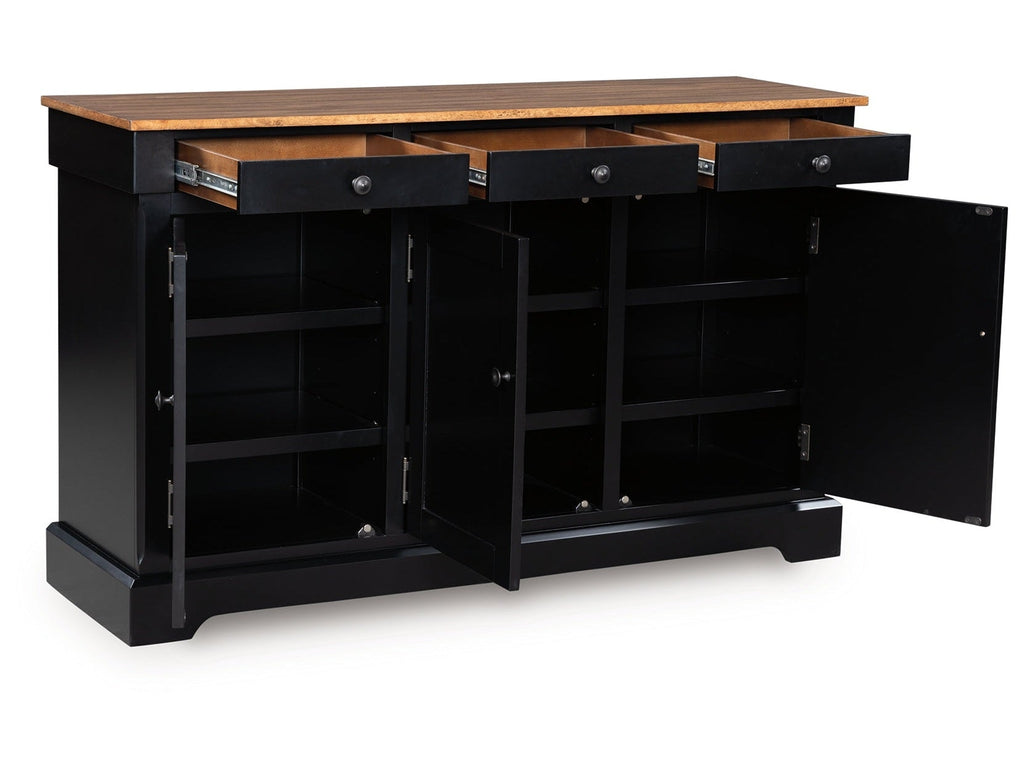 Wildenauer Brown/Black Dining Room Buffet