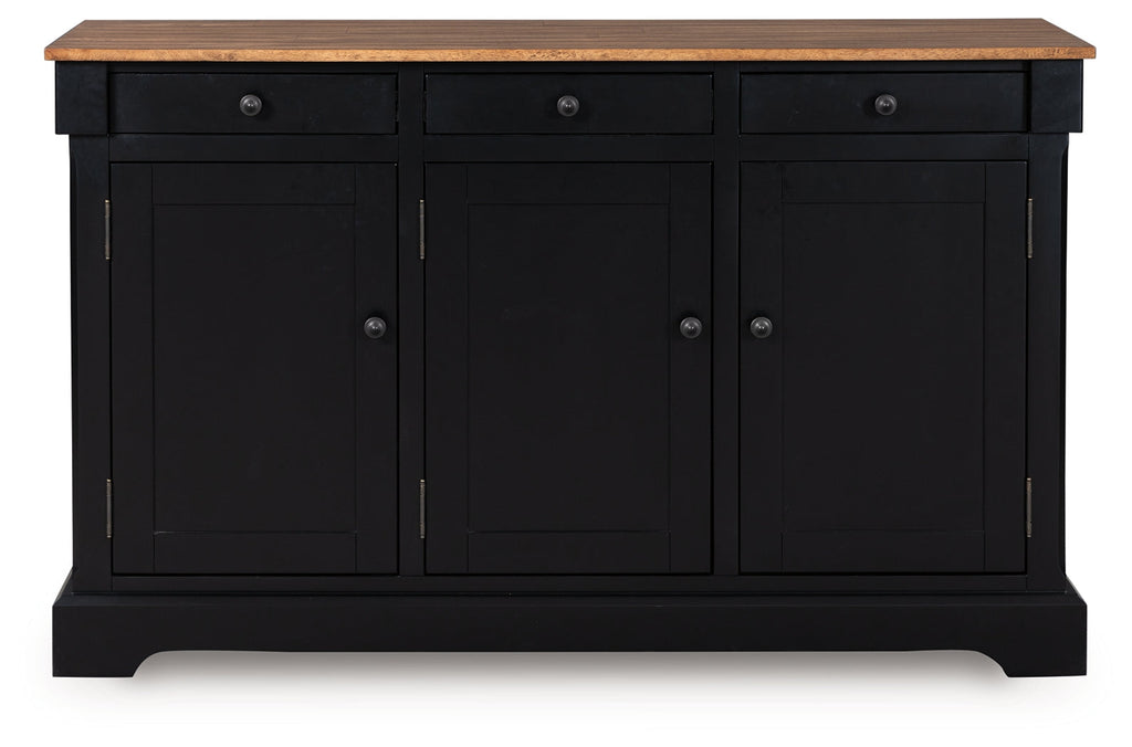 Wildenauer Brown/Black Dining Room Buffet