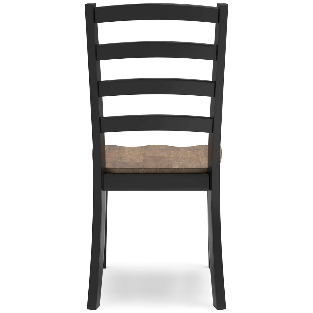 Wildenauer Brown & Black Dining Room Chair (Set of 2)