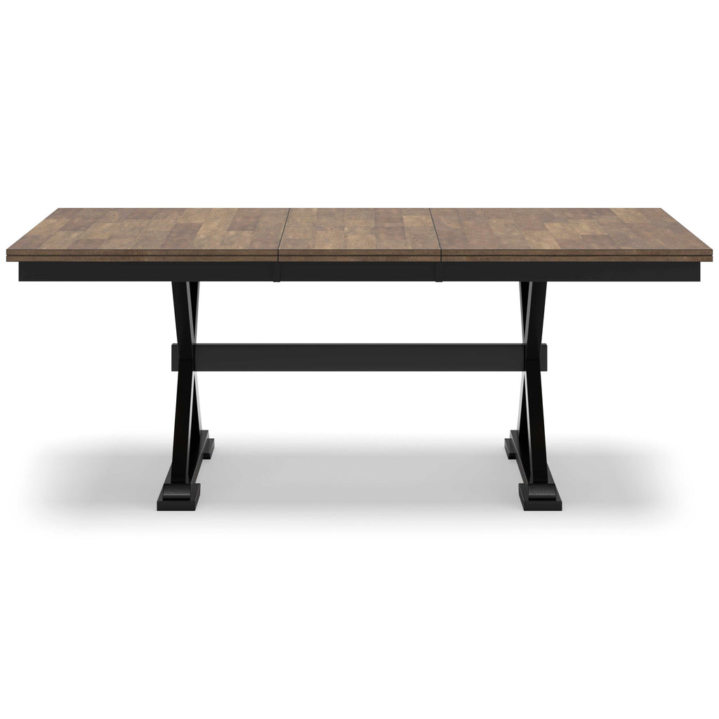 Wildenauer Brown & Black Dining Room Set / 9pc