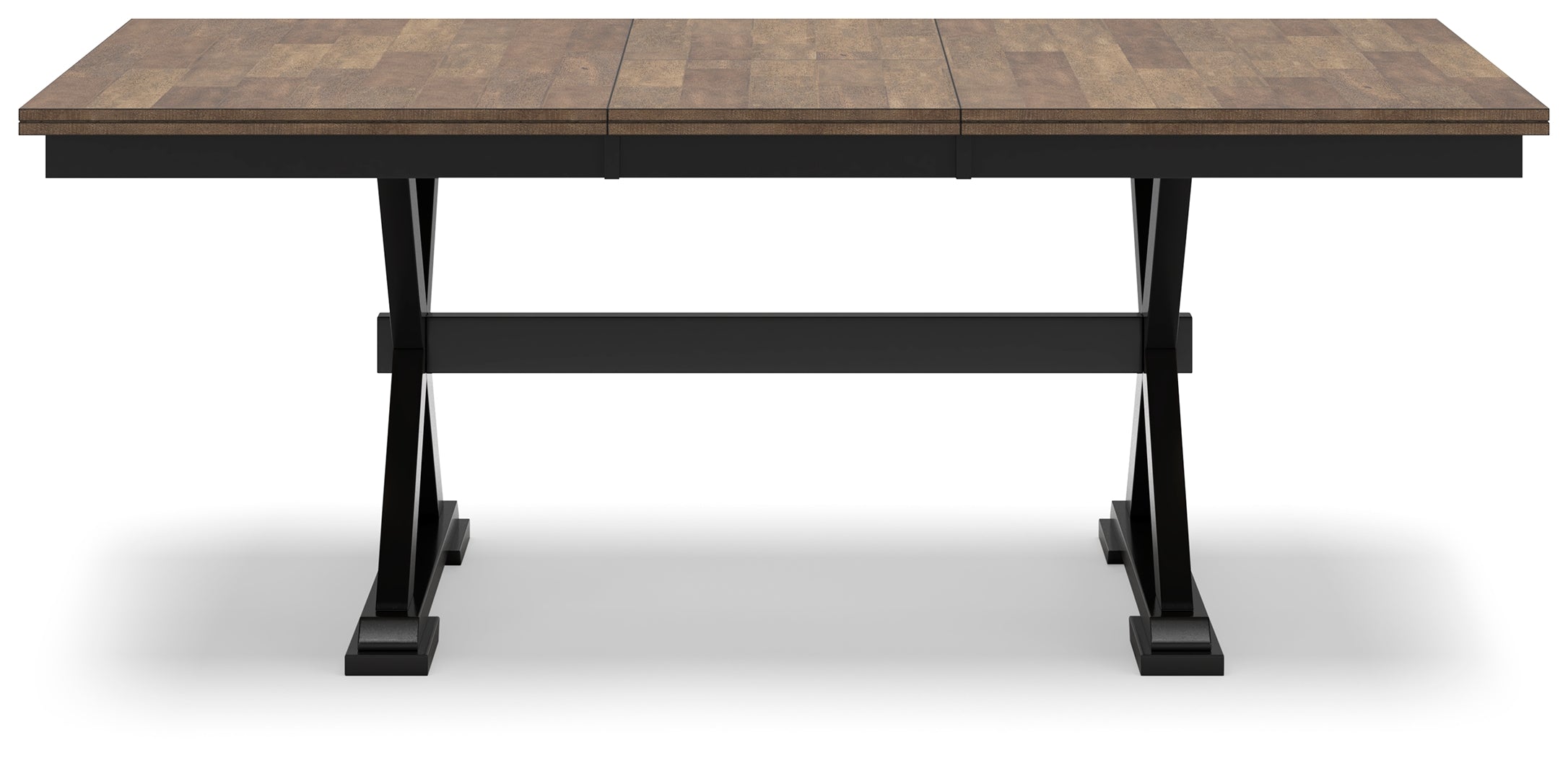 Wildenauer Brown/Black Dining Table, 2 Chairs and 2 Benches
