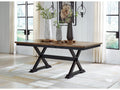 Wildenauer Brown & Black Dining Table w/ Extension